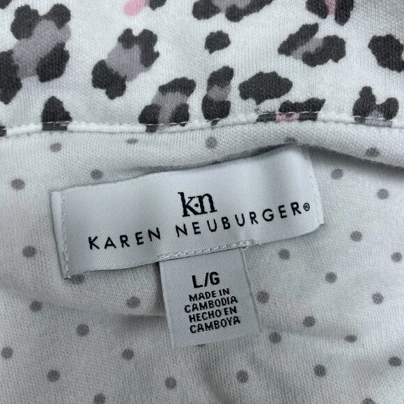 Karen Neuburger Women's L Pajama Set Multicolor d1181 - Picture 2 of 4